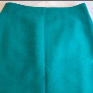 Green Wool J.Crew skirt
